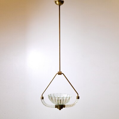 Art Deco Murano Glass Light by Ercole Barovier