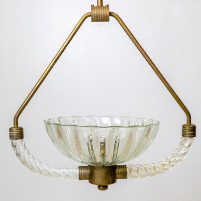 Art Deco Murano Glass Light by Ercole Barovier
