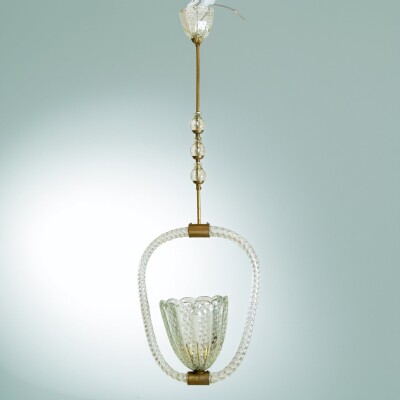 Art Deco Murano Glass Light by Ercole Barovier