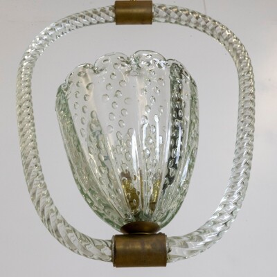 Art Deco Murano Glass Light by Ercole Barovier