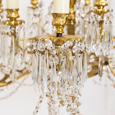 Antique French Crystal Chandelier | 12 Arm