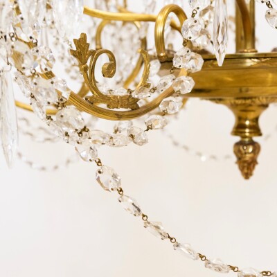 Antique French Crystal Chandelier | 12 Arm