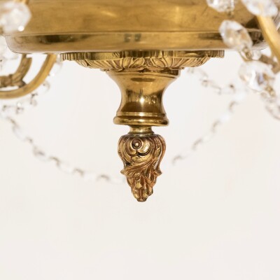 Antique French Crystal Chandelier | 12 Arm