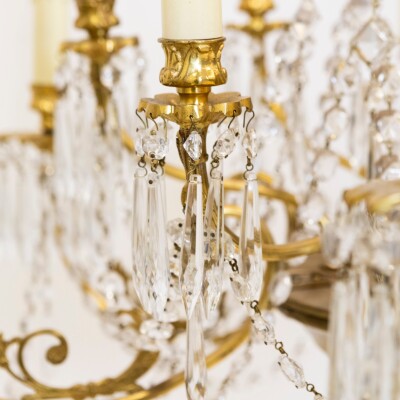 Antique French Crystal Chandelier | 12 Arm