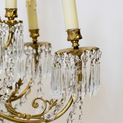 Antique French Crystal Chandelier | 12 Arm