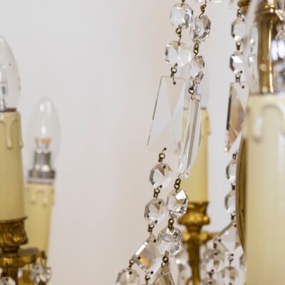 Antique French Crystal Chandelier | 12 Arm