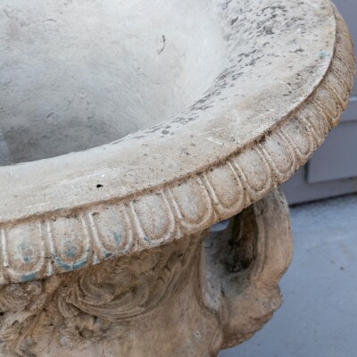 Antique Stoneware Ornate Urn