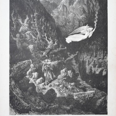 12 Folio Plates from 1866 The Legend of the Wandering Jew after Gustave Doré (14 x 20 in)