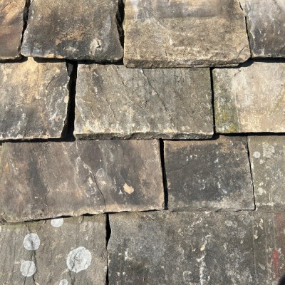 Reclaimed Yorkshire Stone Roof Tiles - Per Ton