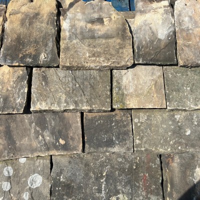 Reclaimed Yorkshire Stone Roof Tiles - Per Ton