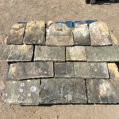 Reclaimed Yorkshire Stone Roof Tiles - Per Ton