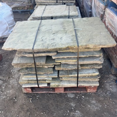 Reclaimed Grade A Yorkshire Stone Paving - Per SQM