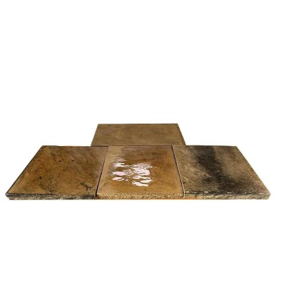 Reclaimed Four Piece Yorkstone Fireplace Hearth