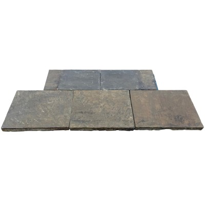 Reclaimed Five Piece Yorkstone Fireplace Hearth