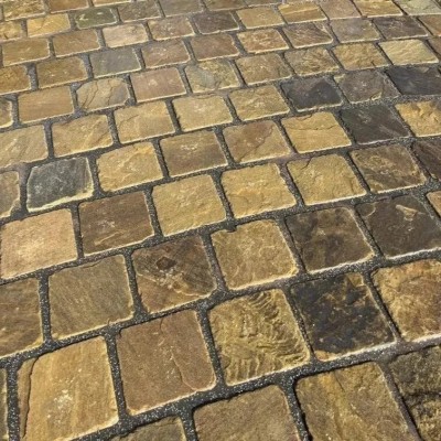 Tumbled Riven Yorkstone Cobble Setts - Per SQM