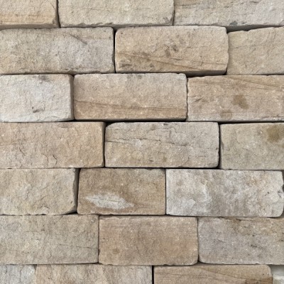 140mm Britannia Buff Tumbled Sandstone Building Stone
