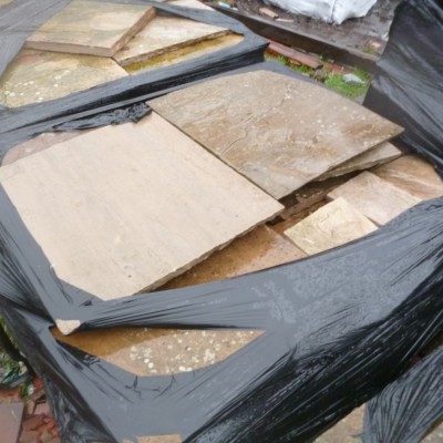 RECLAIMED FLAGSTONES , NATURAL SANDSTONE PAVING £35 a sq meter