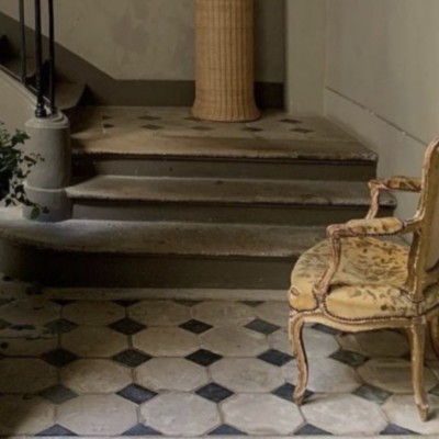 Old French Cabochon flooring 