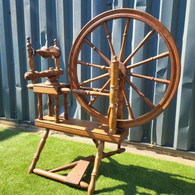 Norwegian Pine Spinning Wheel