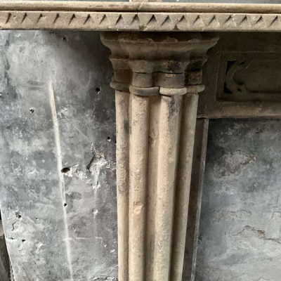 Antique Stone Fireplace