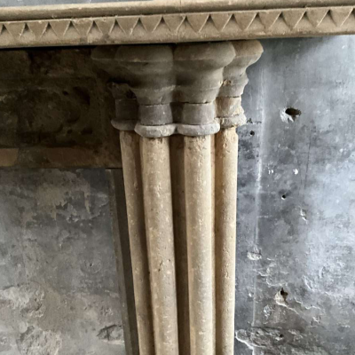 Antique Stone Fireplace