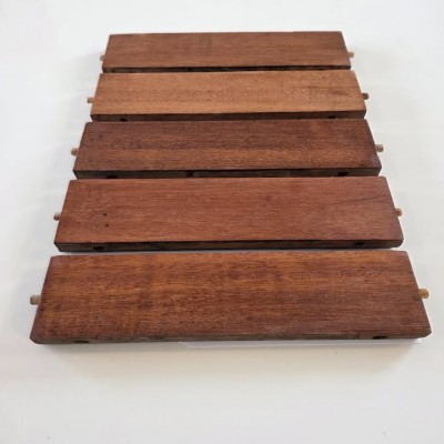 Reclaimed hardwood parquet flooring - Keruing or Iroko