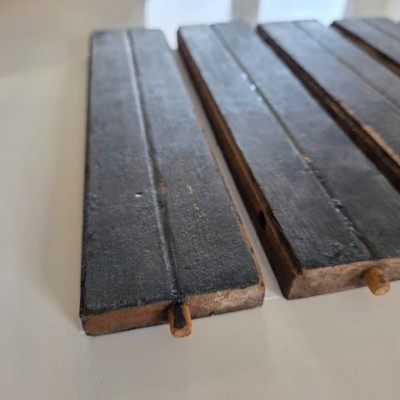 Reclaimed hardwood parquet flooring - Keruing or Iroko