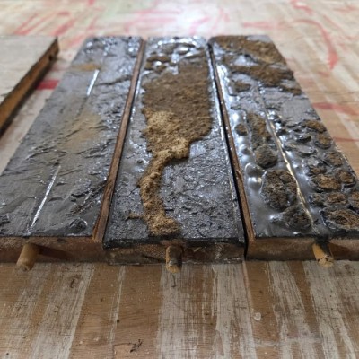 Reclaimed hardwood parquet flooring - Keruing or Iroko