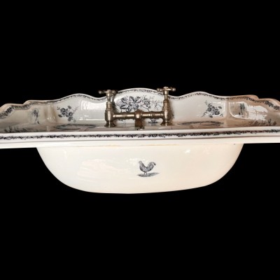 A Beautiful Victorian Blue Transfer Basin