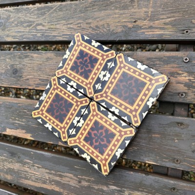 Encaustic floor tiles. 