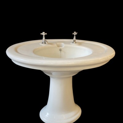 Large Art Deco Oval Sink, circa 1925