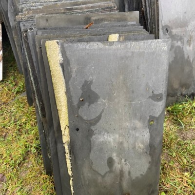 Reclaimed Natural Roof Slates – Approx. 962 pcs (25 × 51 cm)