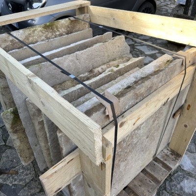 Antique Bourgogne limestones, original thickness 