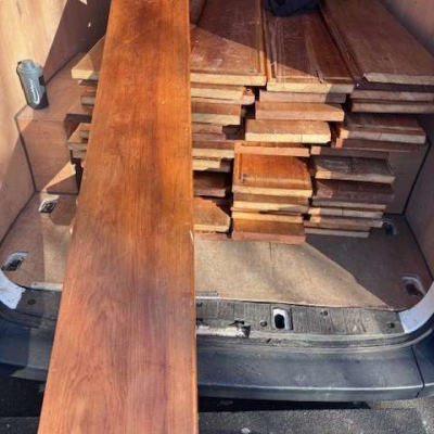 Reclaimed Vintage Teak Church Seating Planks