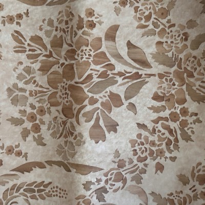 Hand blocked marquetry paper. 