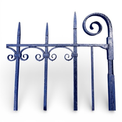 Very Heavy Duty Large 16ft Wide Set of Ornate c1900 Wrought Iron Gates
