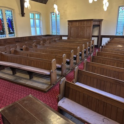 Reclaimed Solid Timber Church Pews – Various Sizes (5ft–10ft Available) BARNSLEY