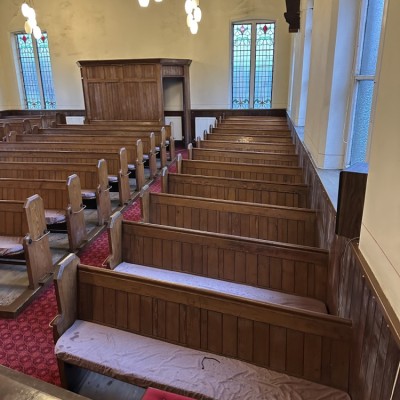 Reclaimed Solid Timber Church Pews – Various Sizes (5ft–10ft Available) BARNSLEY