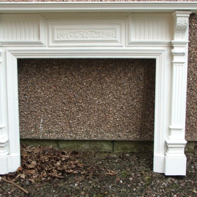 Solid oak Victorian fire surround