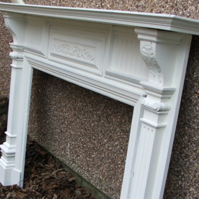 Solid oak Victorian fire surround