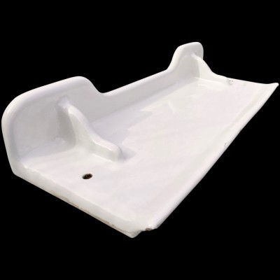 A Large Ceramic splash back and shelf