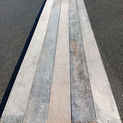 Victorian pine floorboard