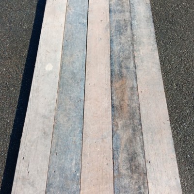 Victorian pine floorboard