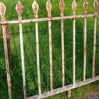 Antique wrought iron railing