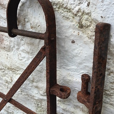 2 Antique wrought iron estate gates