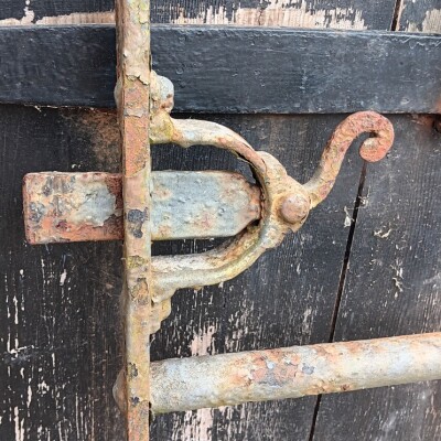  2 Antique wrought iron estate gates