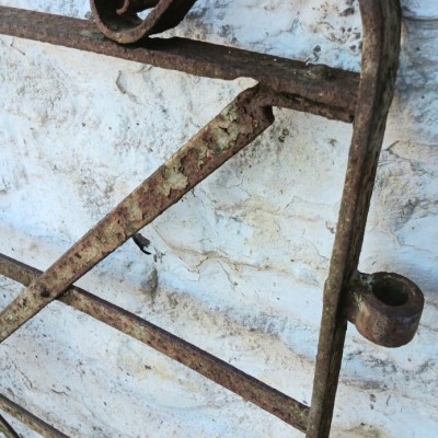 2 Antique wrought iron estate gates