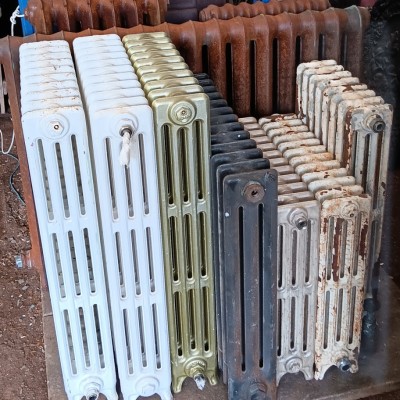 Reclaimed cast iron radiators