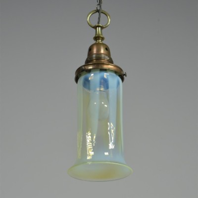 Antique Vaseline Shade Pendant Light