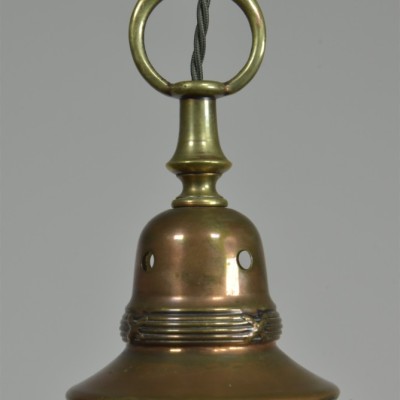 Antique Vaseline Shade Pendant Light